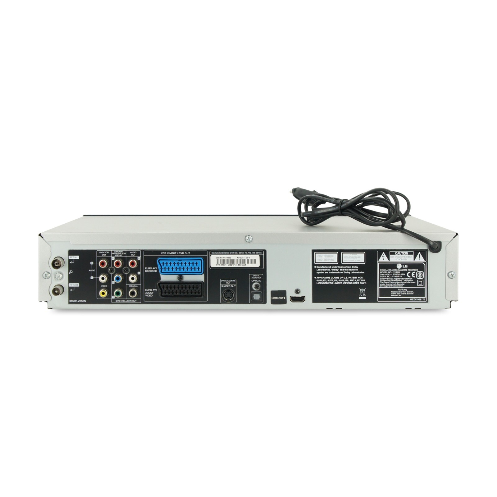 LG V192H DVD VHS Player Kombigerät Videorecorder VCR Kassettenekorder