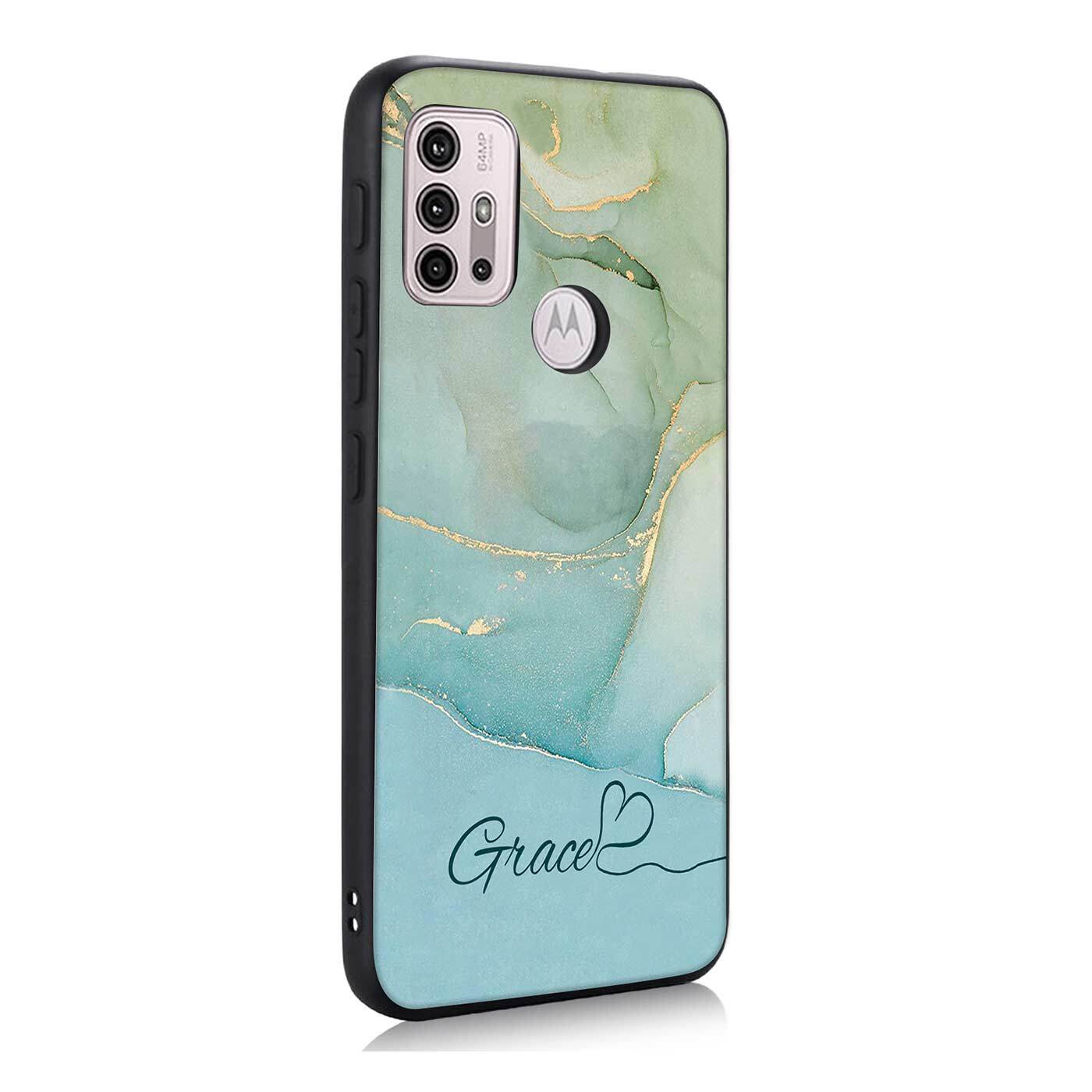 Custodia Per Motorola Moto G85 Con Supporto Ad Anello, Design In Marmo - Foto 8