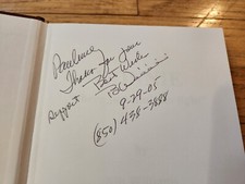 Bill Williams SIGNED Ronnie There Just Ain't No Light Bobby Bowden Hardcover COA