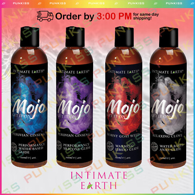 Intimate Earth Mojo Lubricant Glide Personal Silicone Water Lube Personal Gel