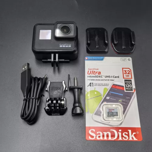 GoPro Hero7 12MP Action Camera Digital 4K HD Waterproof with Accessories Black