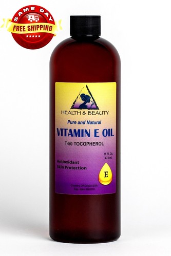 TOCOPHEROL T-50 VITAMIN E OIL ANTI AGING PREMIUM PURE NATURAL 16 OZ - Picture 12 of 12
