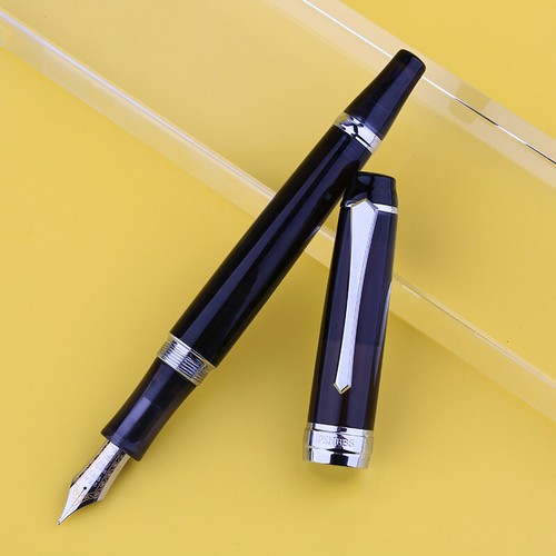 Penbbs 456 Acryl Vakuum Füllung Füllfederhalter Silber Clip F Feder Schreiben Geschenk #s - Bild 28 von 31