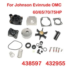 Water Pump Impeller Repair Kit Fit Johnson Evinrude OMC 60/65/70/75HP 438597