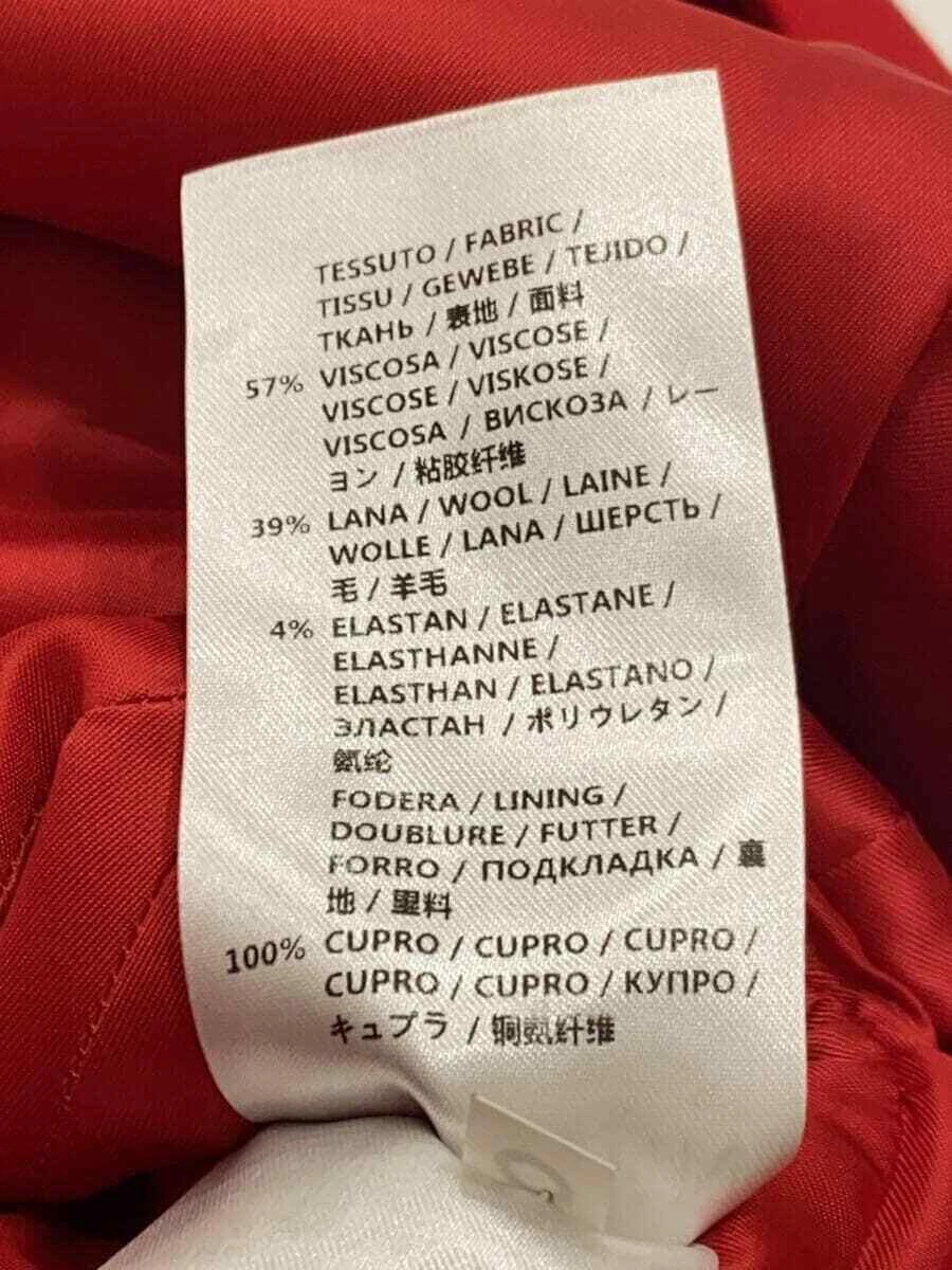 Abito Alexander McQueen svasato manica 3 4 maniche rayon rosso 38