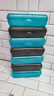 Plastic Pencil and etc. Holder Box. 7 count