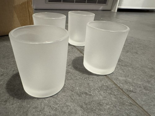 Meredith 9cl Frosted Empty Candle Glass Jars - Box Of 96 Pieces - Crafts Etc - Picture 3 of 6