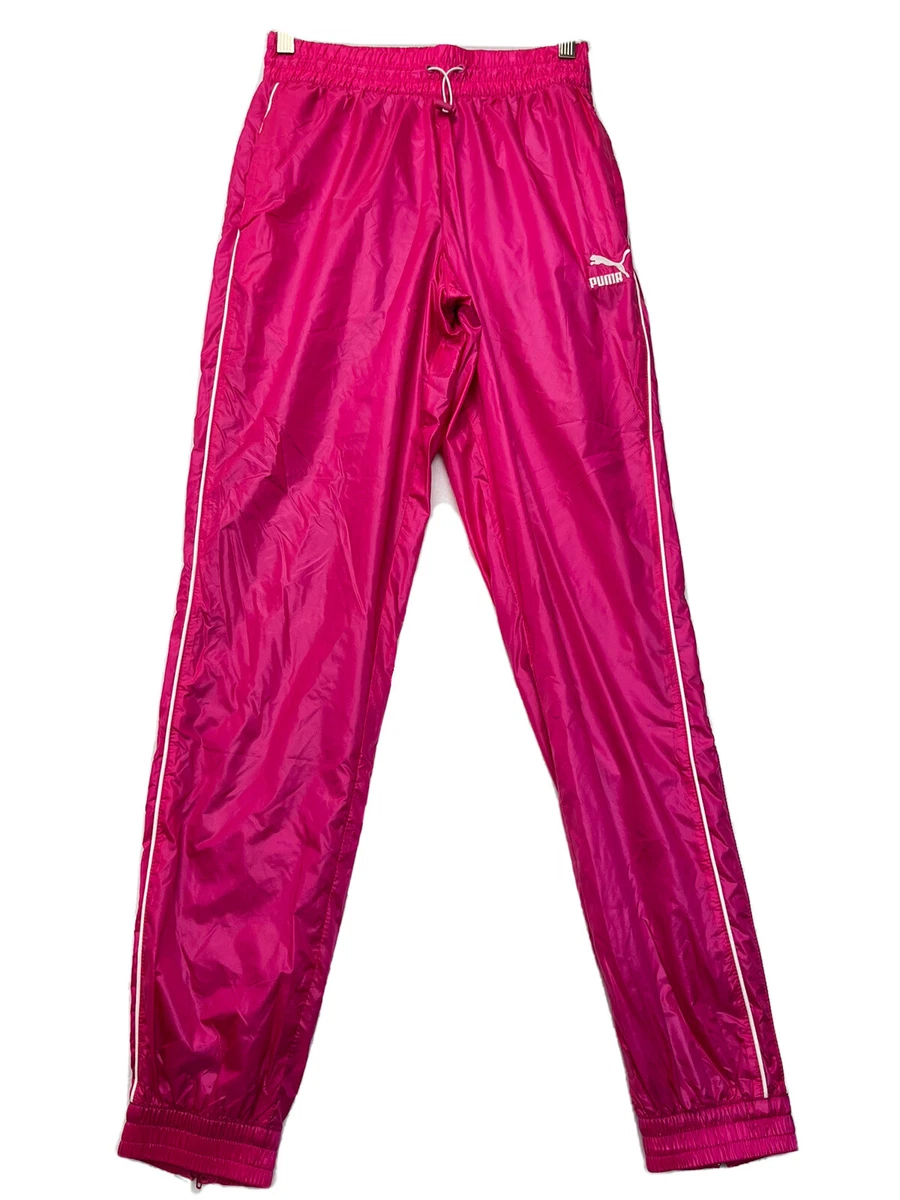 PUMA Iconic T7 Woven Track Pants Nylon Pink Size XS NWOT $65