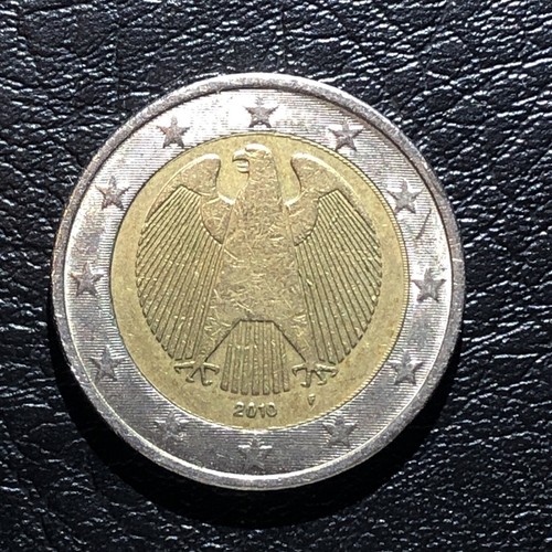 2010 F Germany 2 euro coin with letter F, RARE COIN very fine condition - Picture 2 of 8