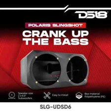 DS18 SLG-UDSD6 2015-2019 Polaris Slingshot Empty Enclosure Dual 6.5" Subwoofers