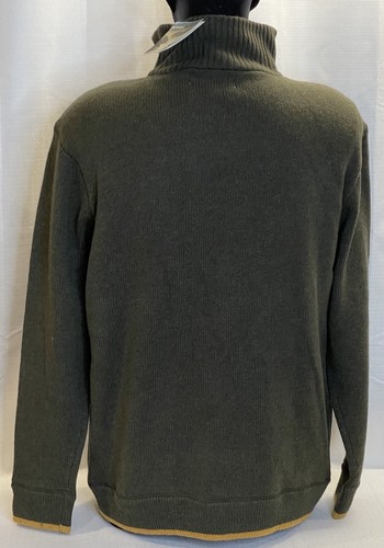 NWT IRELANDSEYE Irelands Eye 1/4 Zip Ribbed Mock Aran Knitwear Wool Sweater XXL - Picture 5 of 12