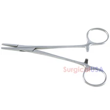 Webster Needle Holder 5" Straight Smooth Jaws Ratchet Lock Ring Handle