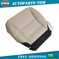 For 2013-2017 Honda Accord Driver Bottom Leather Seat Cover Tan Perforated
