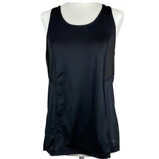 Xersion Tank Top Womens Small Black Relaxed Fit Lightweight Athletic Ladies Top 