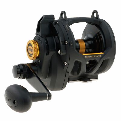 Penn Squall VS Lever Drag 2 Gang Multirolle Schiebebremse Vollmetall Rechtshand