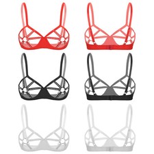 Womens Top Ultra-soft Bras Underwired Bra Nightclub Nightwear Lingerie Tops