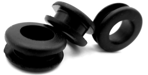 1/2" Hole Fit Rubber Grommet Round Bushing For 1/2" Hole 1/4 Thick Panel 3/8 ID - Picture 2 of 12