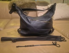 Legend Damen Handtasche Shopper Leder Neu Mit Etikett Farbe: Navy, Style: Fabro