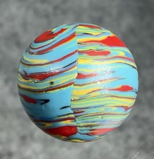 Handmade Marble - CAC Fantasy Striped Opaque- Superman