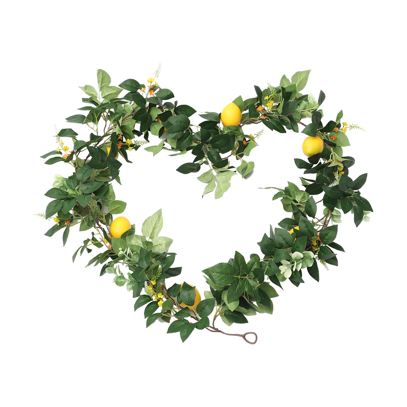 Simulation Lemon Garland Realistic Fruit Garland With Greenery For Home Garden W
