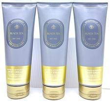 3-Pack Bath  Body Works BLACK TEA Aromatherapy Hyaluronic Acid Body Cream 8 oz
