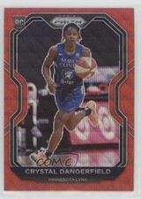 2021 Panini Prizm WNBA Ruby Wave Prizm Crystal Dangerfield #41 Rookie RC 7s2