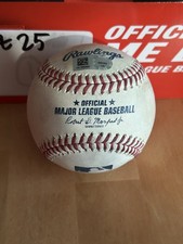 Andrew Heaney Strikeout 6/1/21 Game Used San Francisco Giants Baseball