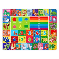 ABC Rug for Kids Room 78.7x59 Inch Educational Playroom Mat
