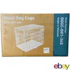 Black Metal Dog Cage DOGC-D01-36S | 37” X 25” | Large Door Entry Brand New