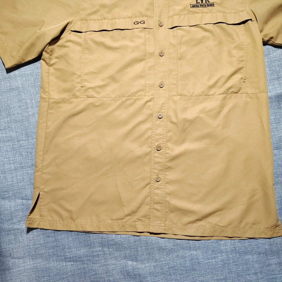 Game Guard Shirt Men's Large Brown Vented Fishing/Hunting Short sleeve  UPF 50 - Image 2 of 4