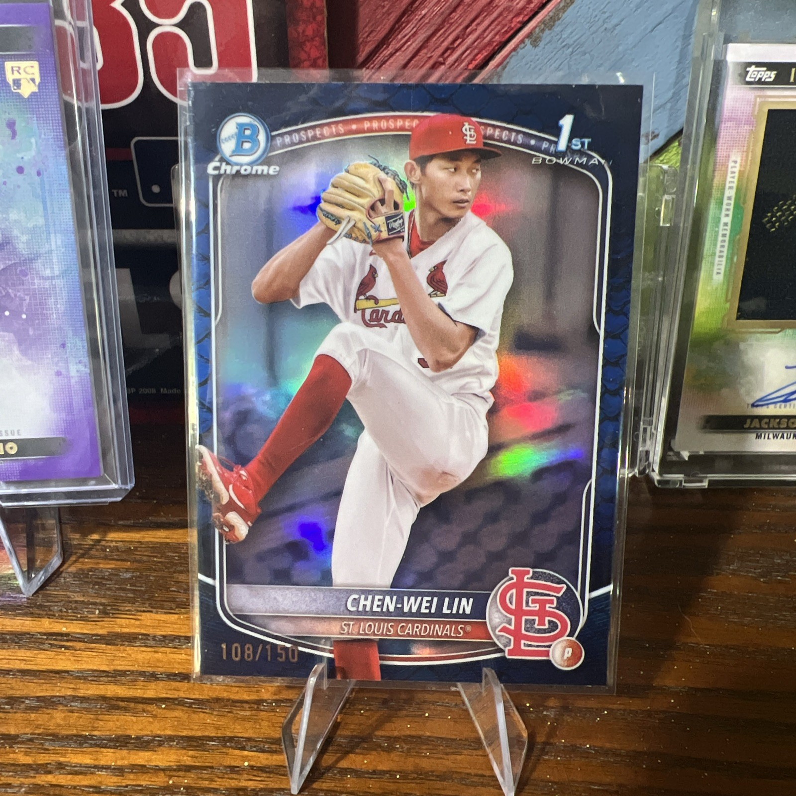 CHEN-WEI LIN 2025 BOWMAN CHROME 1ST BLUE REPTILIAN REFRACTOR /150 Q0208