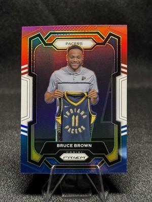2023 Panini Prizm #67 Bruce Brown Red White & Blue Prizm