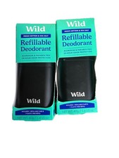 Wild Fresh Cotton and Sea Salt Refillable Deodorant 1.4 Ounce 2 Pack