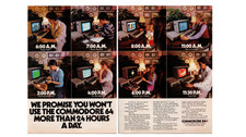Commodore 64 Vintage Computer Magazine Ad 1980s Full Page Original Print