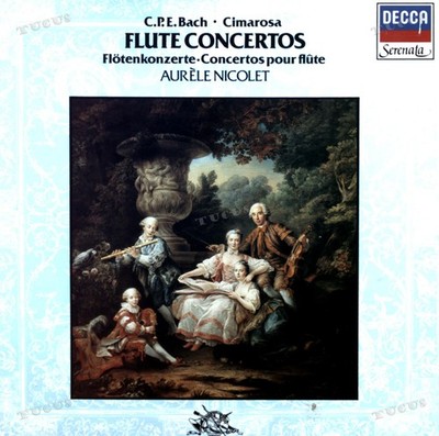 C.P.E. Bach - Cimarosa - - Flute Concertos - Flötenkonzerte LP (VG/VG) .*