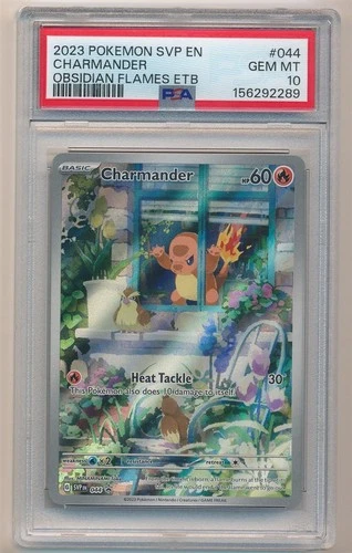 2023 POKEMON SVP EN OBSIDIAN FLAMES ETB CHARMANDER #044 PSA 10 GEM MINT