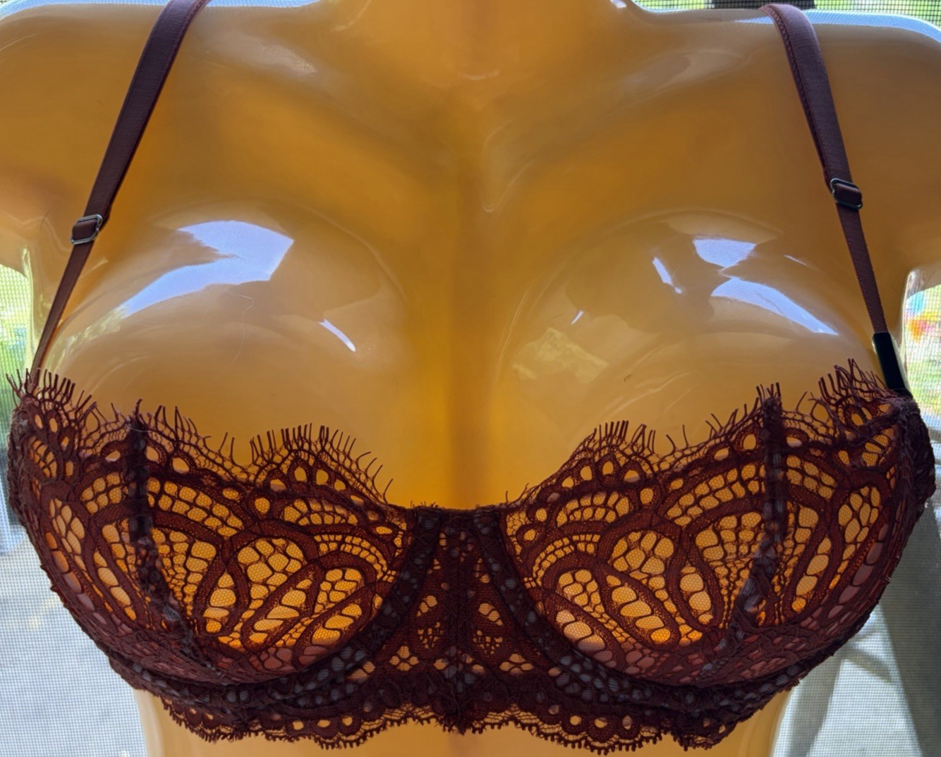 Victoria's Secret Dream Angles Push Up Underwire Women's Bra 32B Feminine Rust