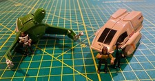 STAR TREK Innerspace Shuttlecraft  Klingon Bird-Of-Prey Mini Playset Lot of 2