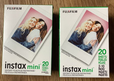 2 packs of instax mini instant film sheets 20 per pack, 40 total