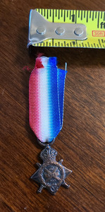 1914 British MONS Star Medal WW1 Unnamed Without Makers Mark Possible Replica