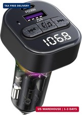 Bluetooth 5.3 FM Transmitter for Car, Bluetooth Car Adapter with Type-C PD 30W