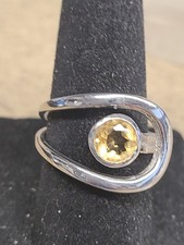 925 Citrine Ring Size 8 90034