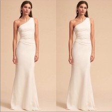 Katie May Gwyneth Elegant One-Shoulder Cream Dress