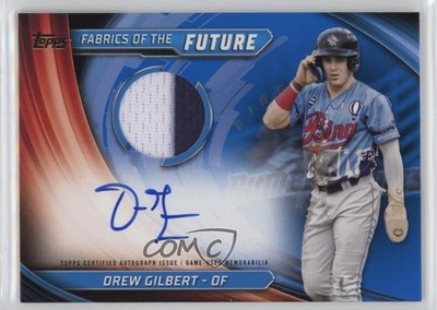 2024 Pro Debut Fabrics of the Future Relics Blue /150 Drew Gilbert Auto 09v1