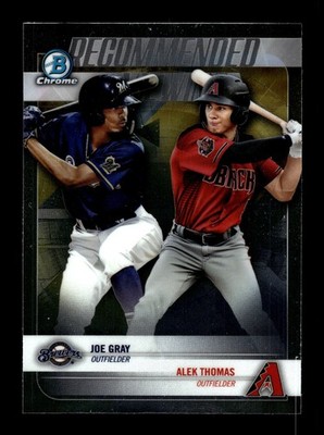 2018 Bowman Chrome-Recommended Viewing-Joe Gray/Alek Thomas #RV-GT-Mint