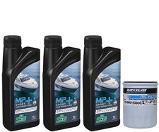 3 Litres ROCK OIL 10W30 Outboard 4 Stroke ENGINE OIL & FILTER 50HP 60HP MERCURY