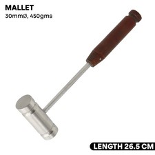 Mazo quirúrgico 26,5 cm (101/2”) 30 mm Ø 450 g instrumentos ortopédicos grado alemán