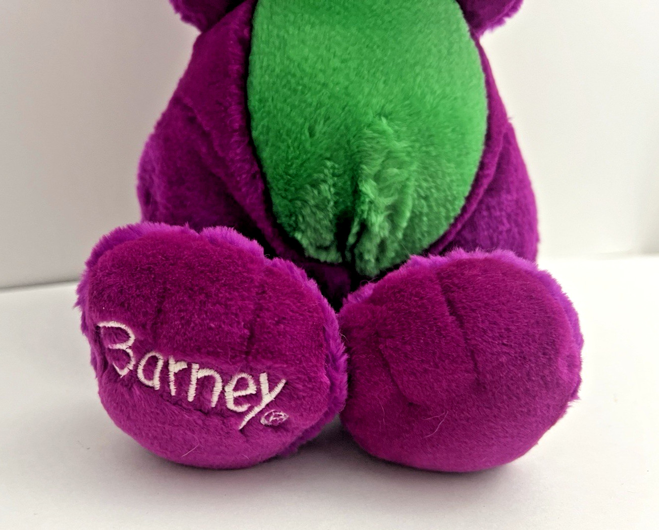 Vintage Barney the Dinosaur 12” Plush Purple Stuffed Animal Lyons Group 1992