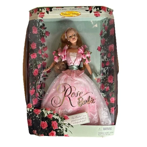 Vintage Rose Barbie Doll A Garden of Flowers 1st in a Series 1998 Mattel #22337