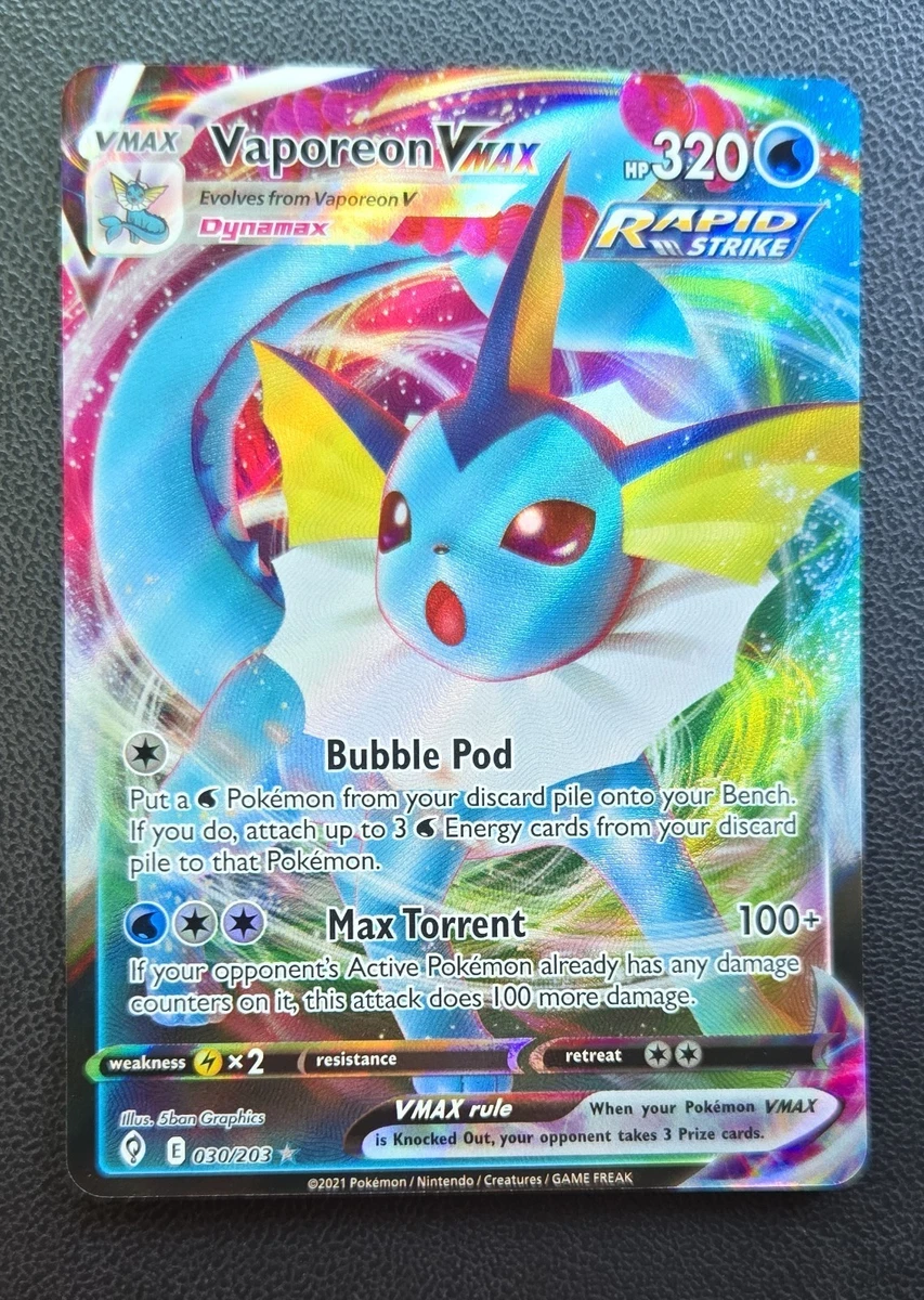 Vaporeon VMAX Pokémon TCG Cards for sale | eBay